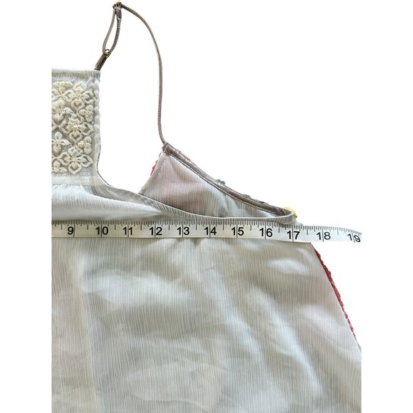 Floreat Anthropologie Louisa Tank Blouse Womens Size XS Boho Sequin Flowy Hippie - Picture 8 of 11